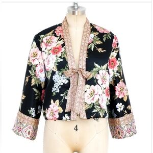New Oscar de la Renta Pink Label floral kimono-style wrap